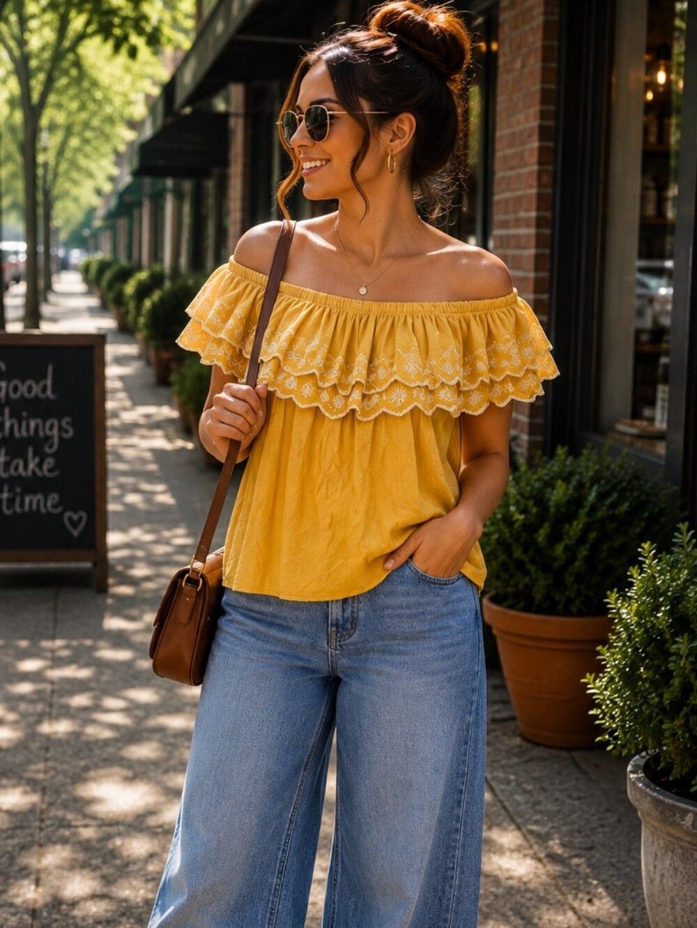Adrianna Papell Off The Shoulder Blouse
